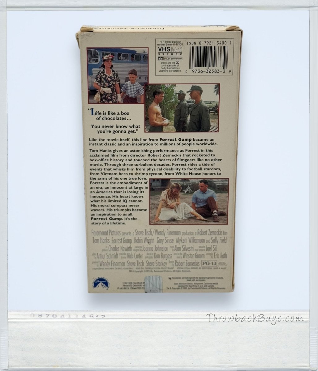 1994 - Forrest Gump VHS - VHS - ThrowbackBuys - ThrowbackBuys