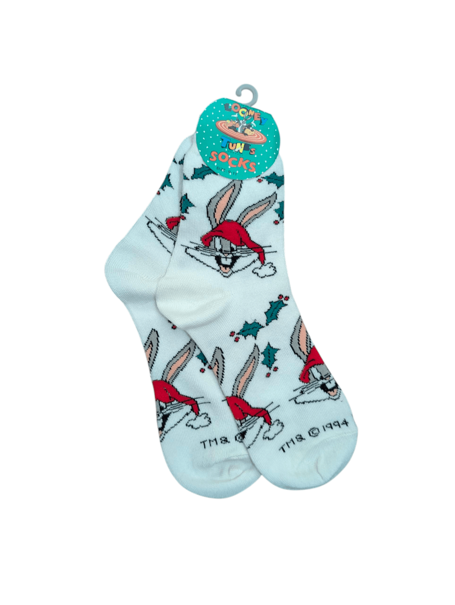 1994 Looney Tunes Bugs Bunny Christmas Socks - NWT - Accessories - ThrowbackBuys - Shiznit