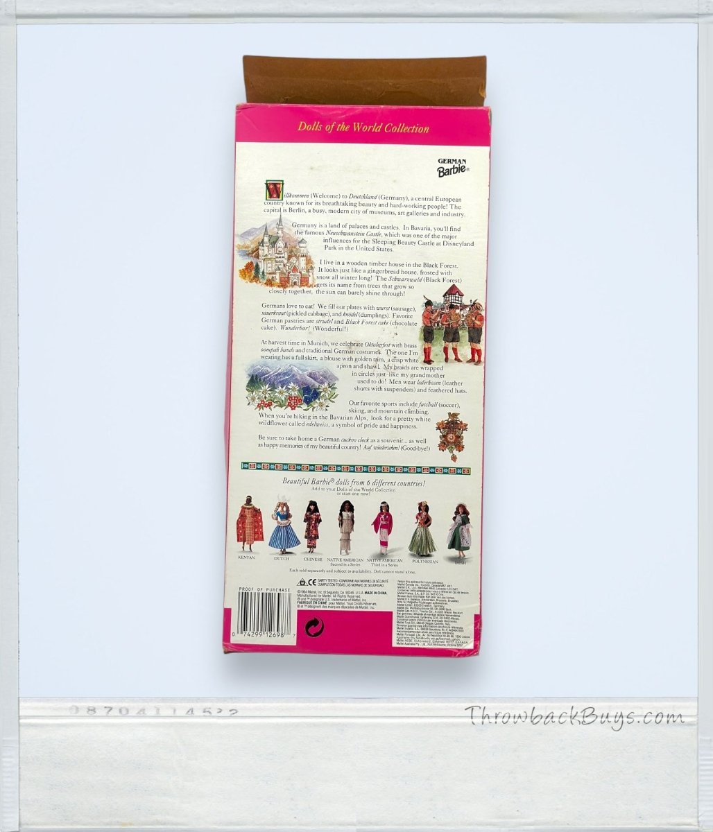 1994 - Mattel Barbie - Dolls of the World Collection: German Barbie - Collector's Edition - Dolls - ThrowbackBuys - ThrowbackBuys