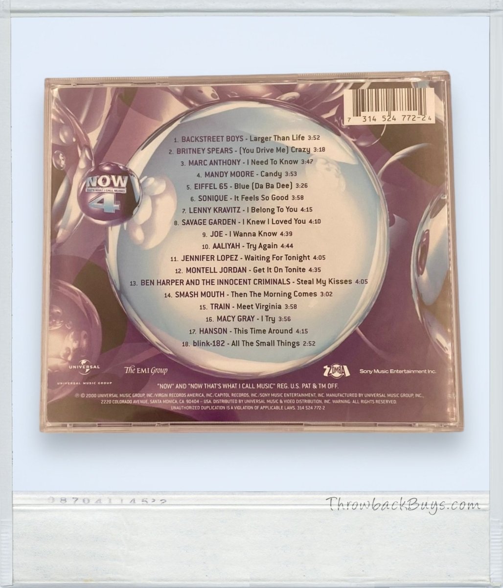1994 - Now That's What I Call Music! 4 CD - CDs - ThrowbackBuys - ThrowbackBuys