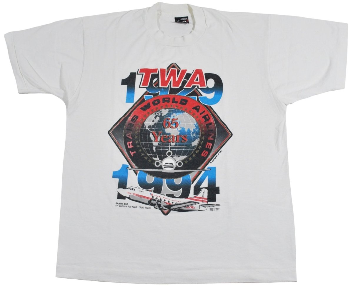 1994 - Trans World Airlines: Airplane Shirt - Unisex Large - T-Shirts - ThrowbackBuys -Yesterday's Attic