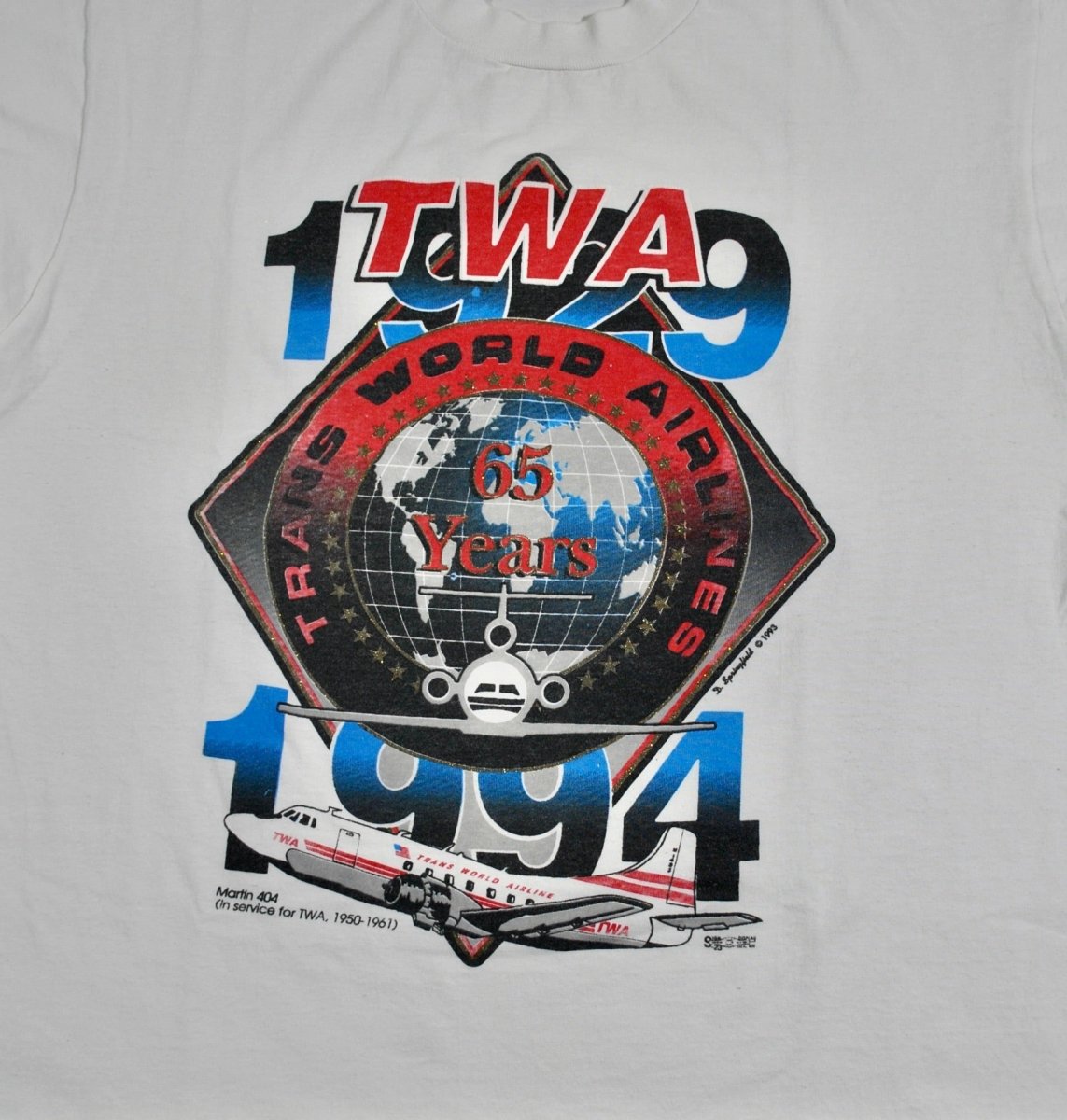 1994 - Trans World Airlines: Airplane Shirt - Unisex Large - T-Shirts - ThrowbackBuys -Yesterday's Attic