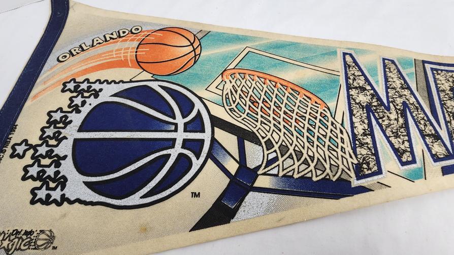 1994 - Trench MFG NBA Orlando Magic Season Pennant - Sports Memorabilia - ThrowbackBuys - ResellerDoor