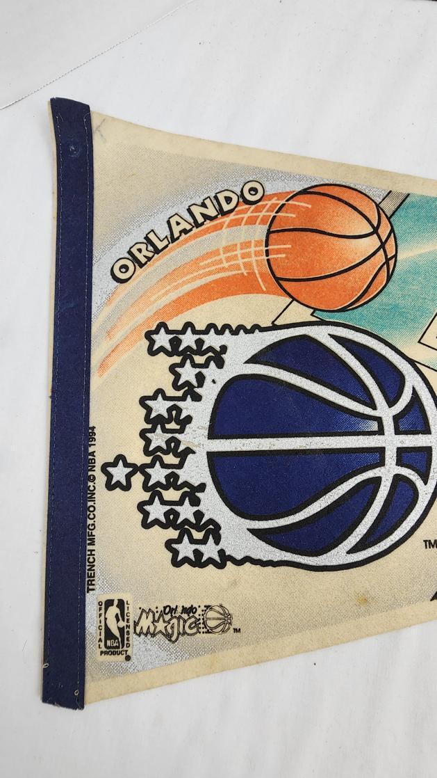 1994 - Trench MFG NBA Orlando Magic Season Pennant - Sports Memorabilia - ThrowbackBuys - ResellerDoor