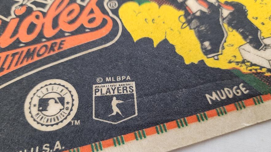 1994 - Wincraft MLB Cal Ripken Jr Iron Man Pennant (150), Orange/Black - Sports Memorabilia - ThrowbackBuys - ResellerDoor