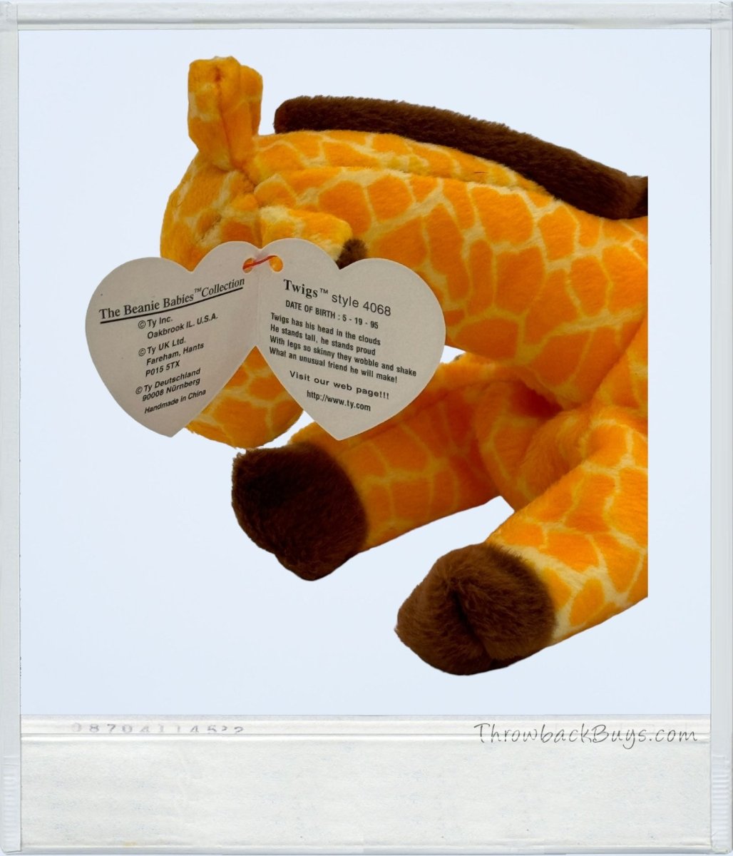 1995 - Beanie Babies Collection: Twigs - Style 4068 w/PVC Pellets - Collectible Toys - ThrowbackBuys - ThrowbackBuys