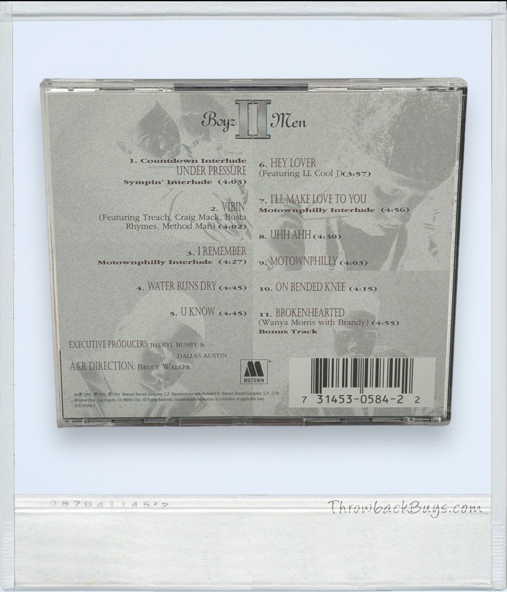 1995 - Boyz II Men: The Remix Collection CD - CDs - ThrowbackBuys - ThrowbackBuys