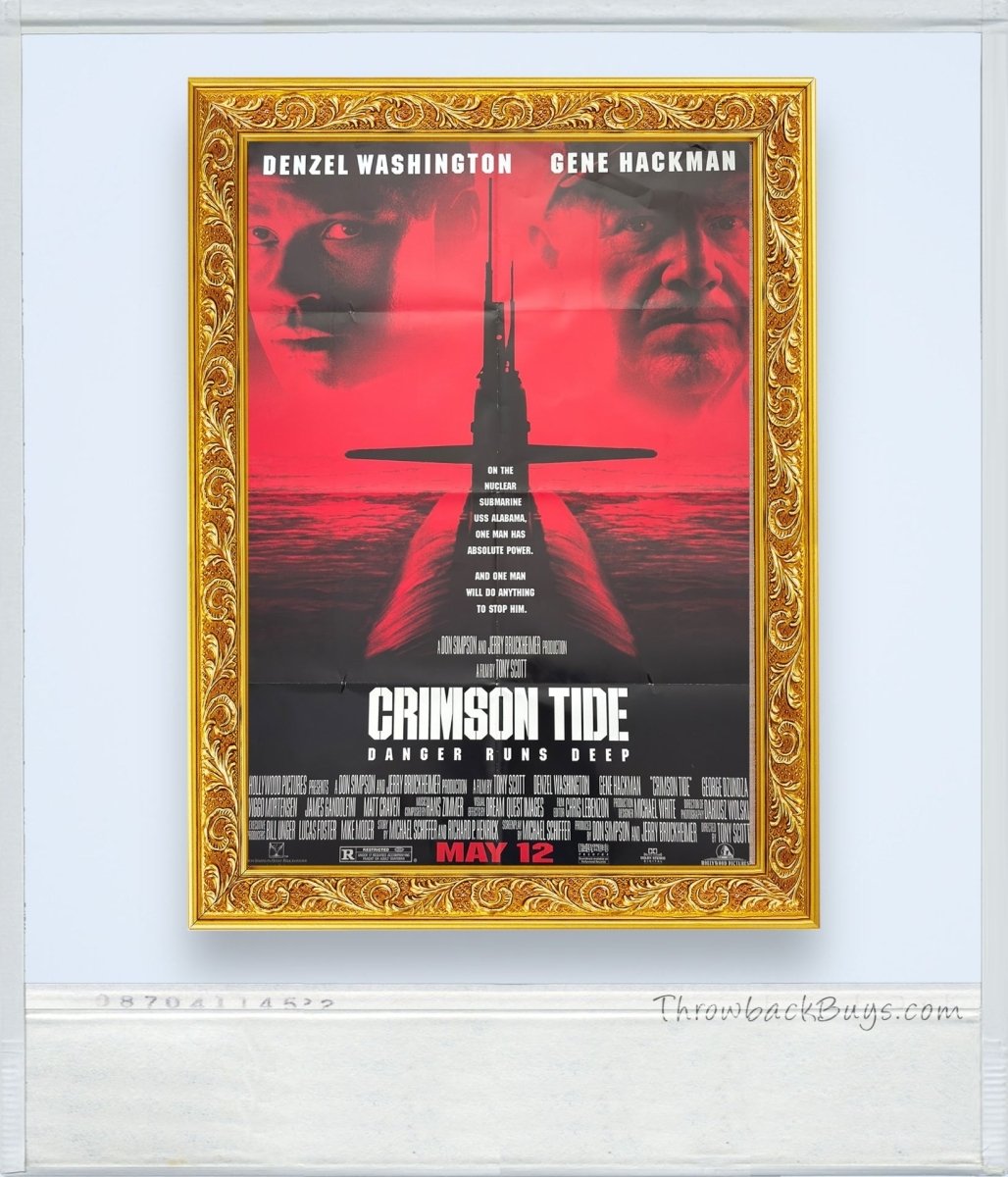 1995 - 'Crimson Tide' Theatrical Movie Poster 27" x 40" - Posters - ThrowbackBuys - ThrowbackBuys