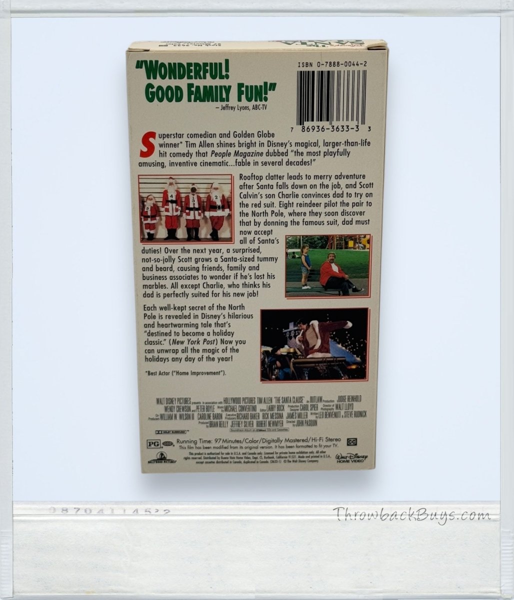 1995 - Disney's The Santa Clause VHS - VHS - ThrowbackBuys - ThrowbackBuys