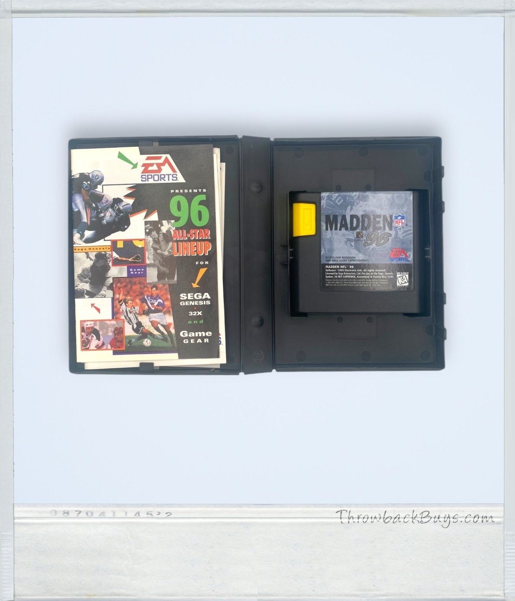 1995 - EA Sports: Madden '96 Sega Genesis Game - Video Games - ThrowbackBuys - ThrowbackBuys