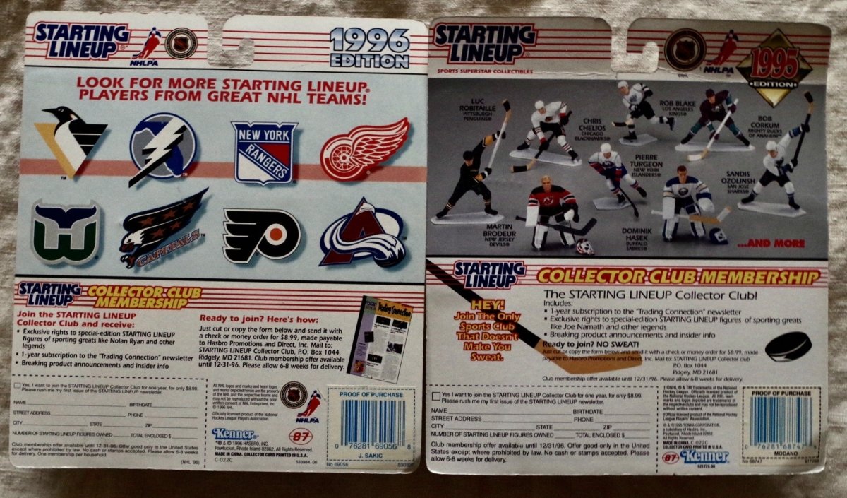 1995 Hockey Starting Lineup Action Figures - Action Figures & Collectibles - ThrowbackBuys - Our Time Warp