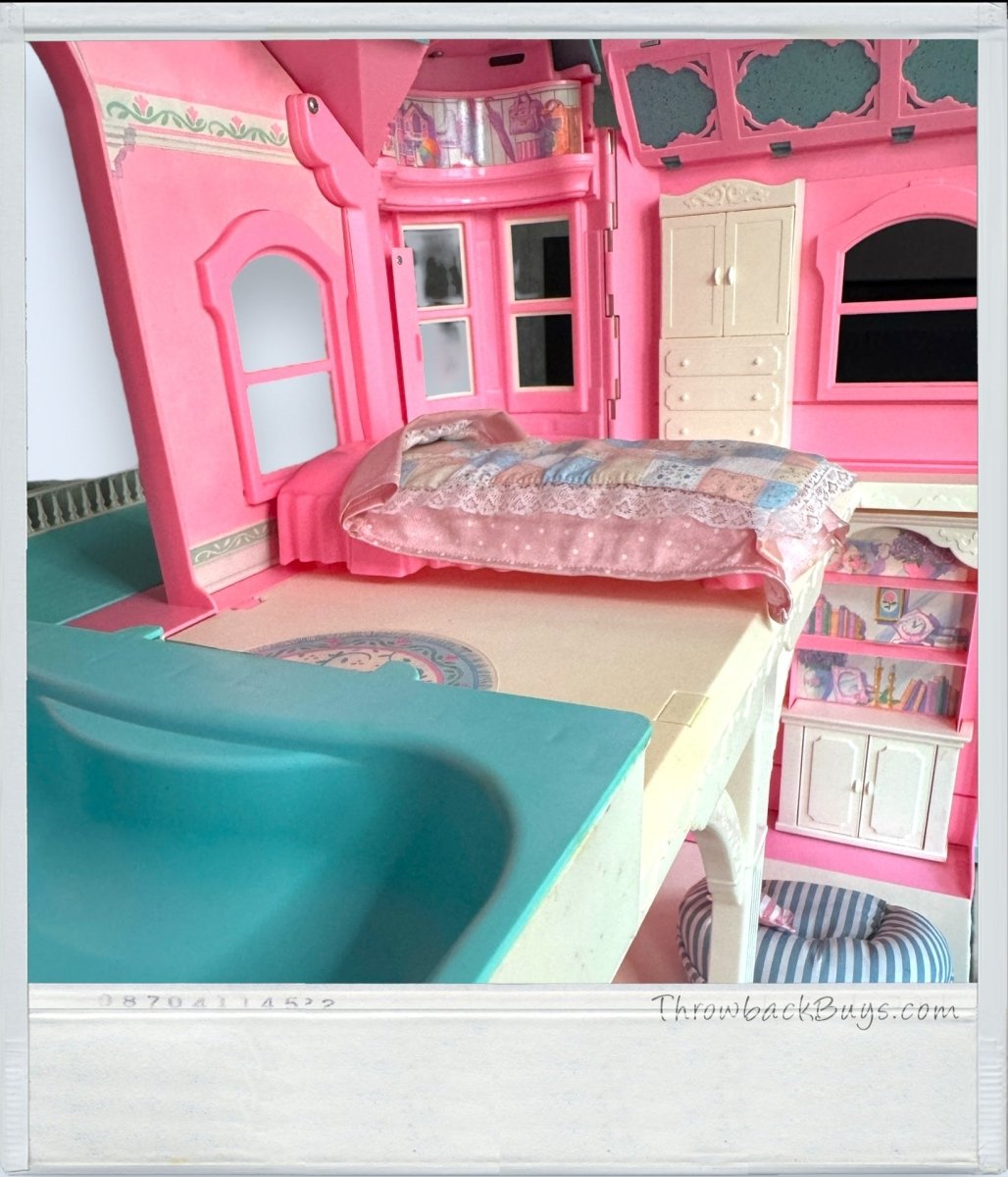 1995 - Mattel Barbie Victorian Dream House Pink w/Working Elevator - RARE - Dollhouse - ThrowbackBuys - ThrowbackBuys