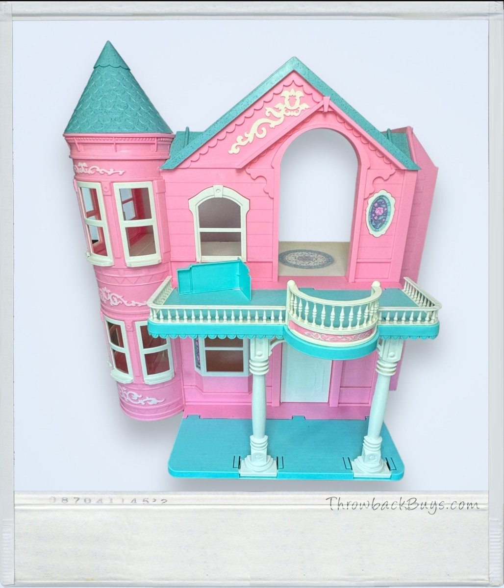1995 - Mattel Barbie Victorian Dream House Pink w/Working Elevator - RARE - Dollhouse - ThrowbackBuys - ThrowbackBuys