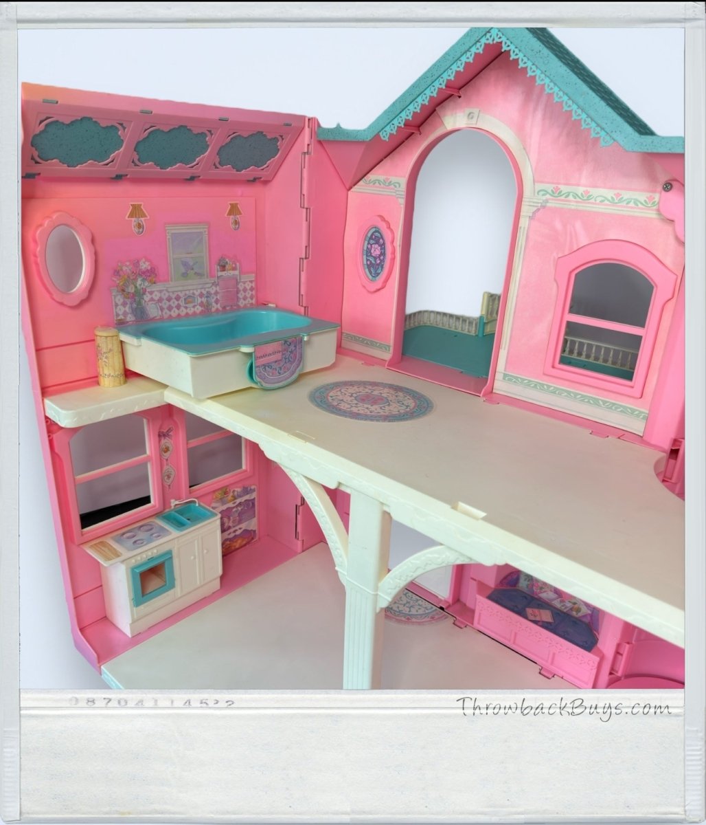 1995 - Mattel Barbie Victorian Dream House Pink w/Working Elevator - RARE - Dollhouse - ThrowbackBuys - ThrowbackBuys