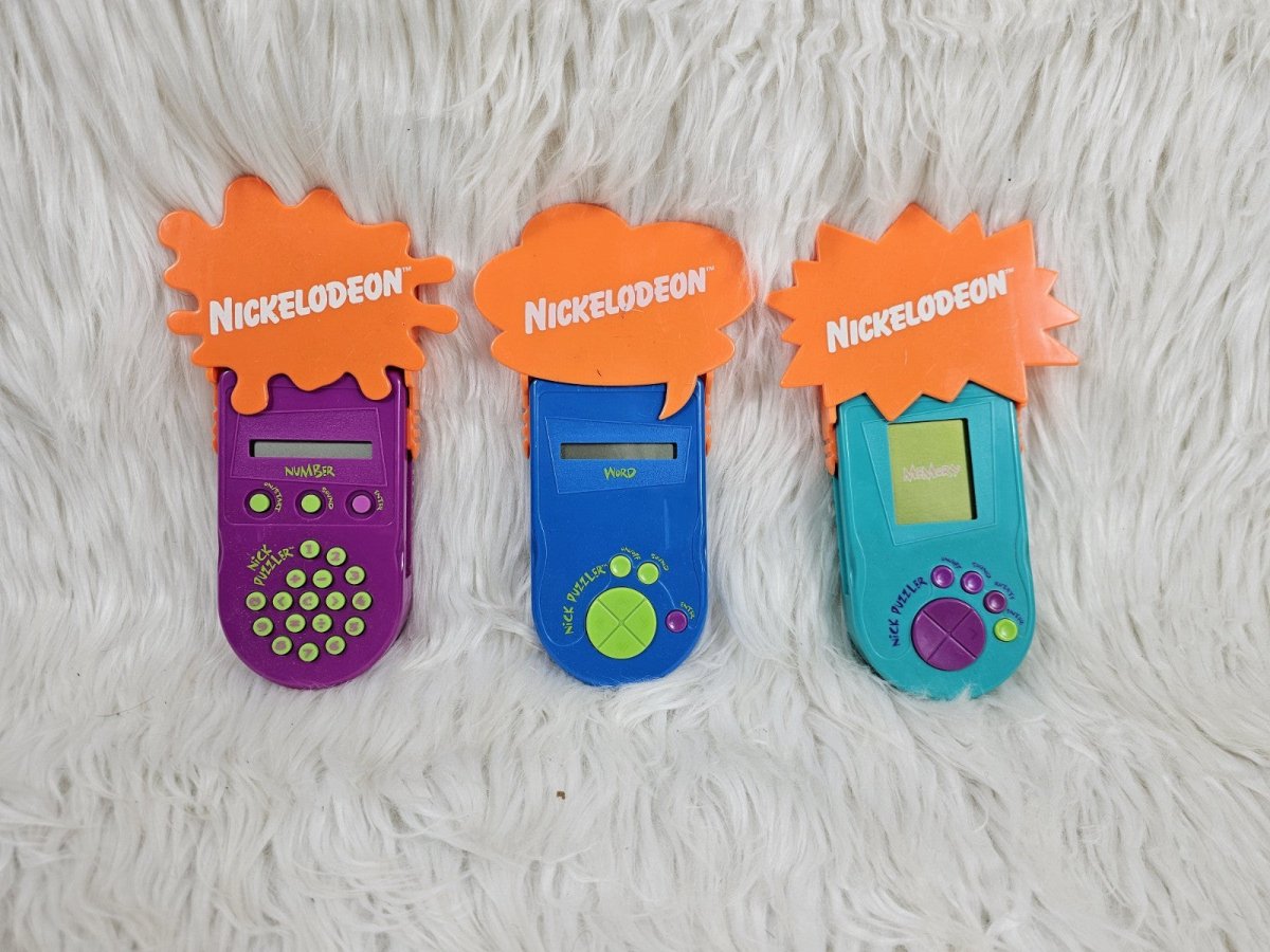 1995 - Nickelodeon Puzzler Memory Game Handheld Game - Collectible Toys - ThrowbackBuys - The Thrifty Gypsyy Shop