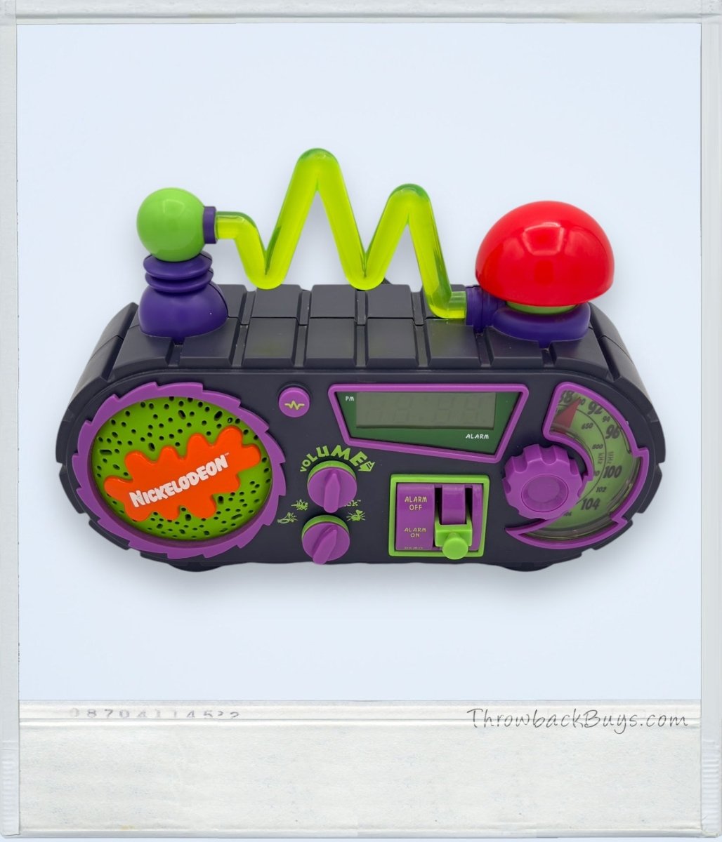 1995 - Nickelodeon Time Blaster Rise & Slime Alarm Clock AM/FM Radio - Alarm Clocks - ThrowbackBuys - ThrowbackBuys