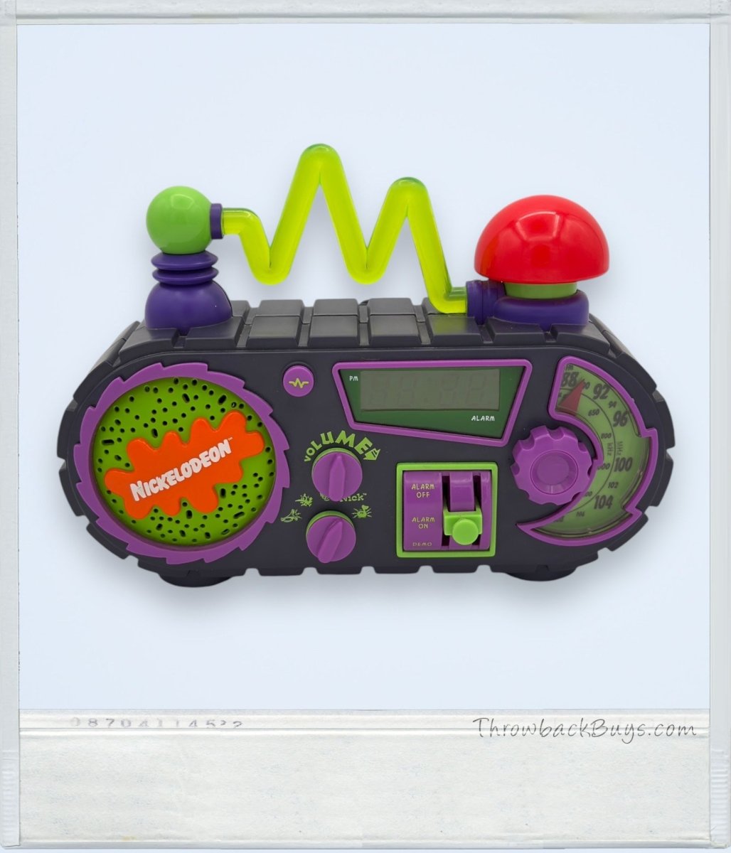 1995 - Nickelodeon Time Blaster Rise & Slime Alarm Clock AM/FM Radio - Alarm Clocks - ThrowbackBuys - ThrowbackBuys