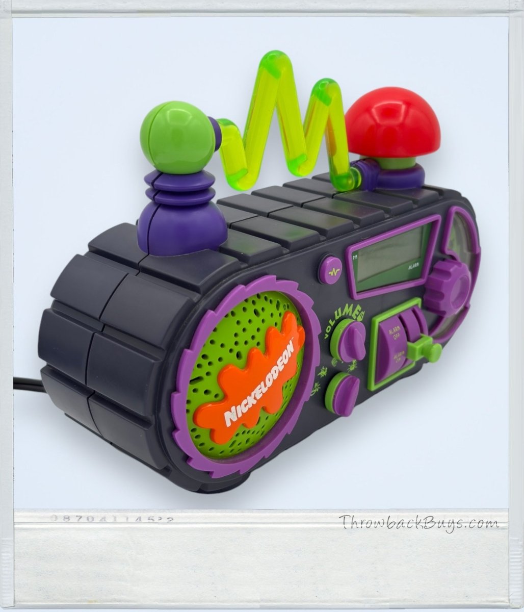 1995 - Nickelodeon Time Blaster Rise & Slime Alarm Clock AM/FM Radio - Alarm Clocks - ThrowbackBuys - ThrowbackBuys
