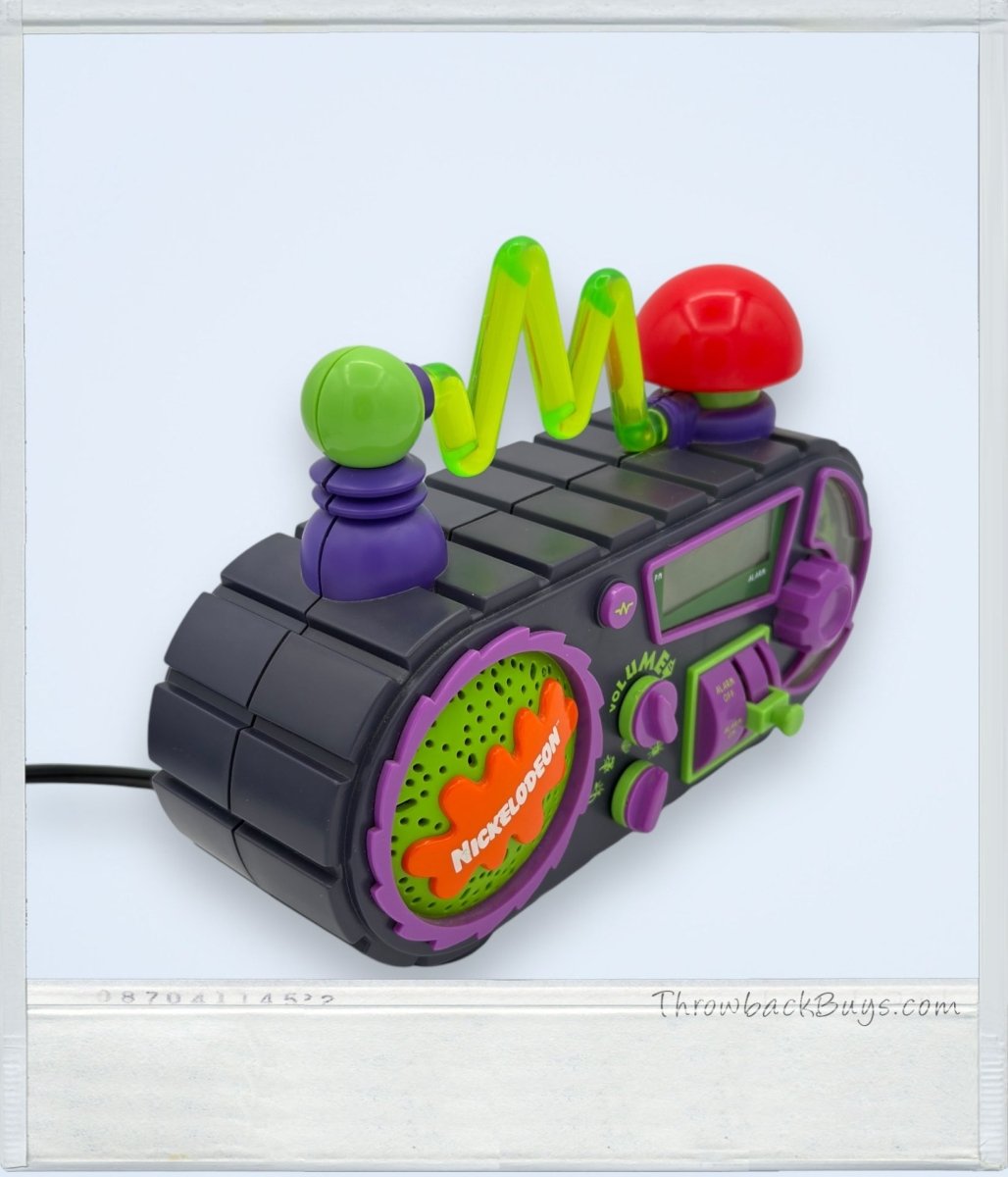 1995 - Nickelodeon Time Blaster Rise & Slime Alarm Clock AM/FM Radio - Alarm Clocks - ThrowbackBuys - ThrowbackBuys