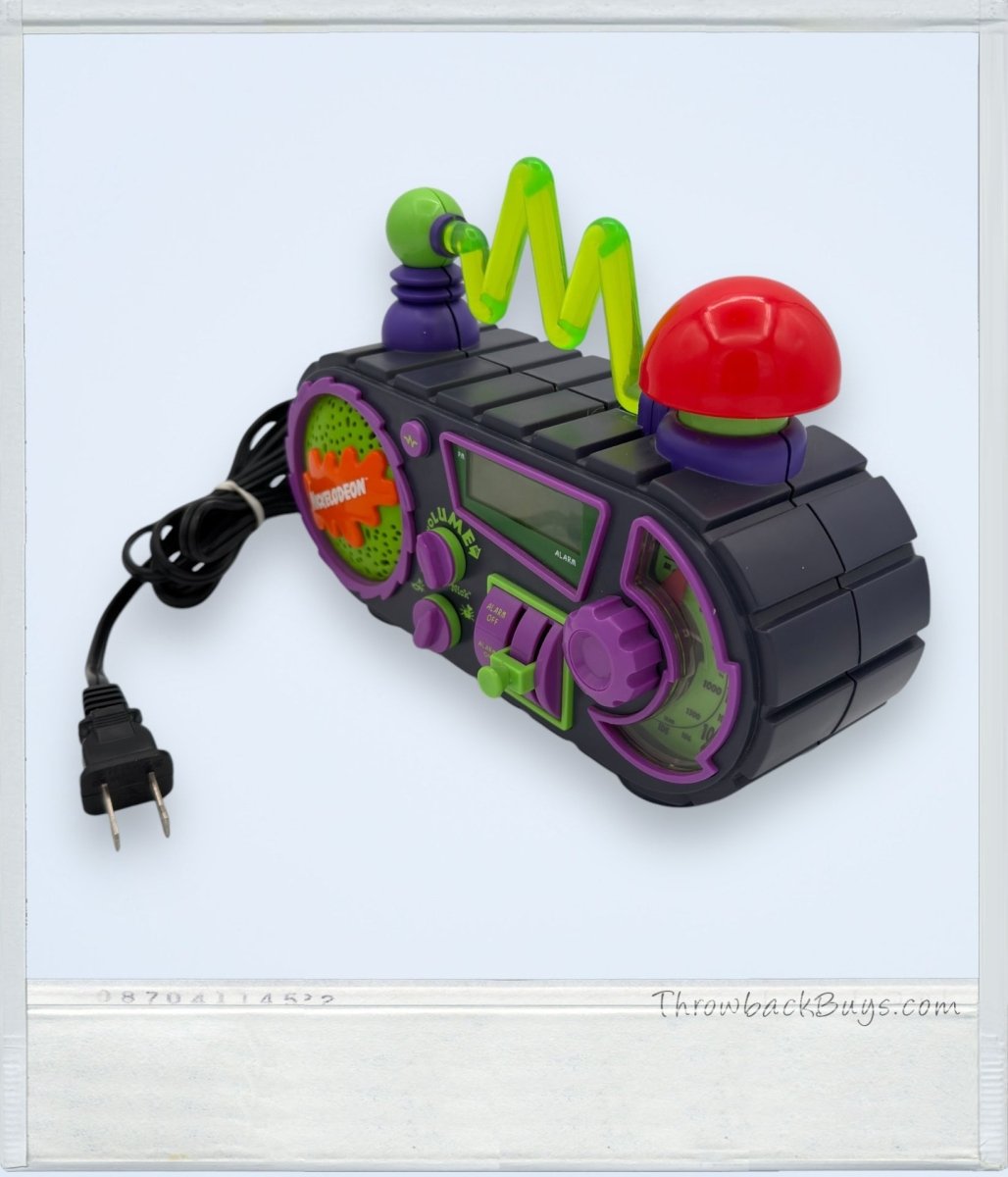 1995 - Nickelodeon Time Blaster Rise & Slime Alarm Clock AM/FM Radio - Alarm Clocks - ThrowbackBuys - ThrowbackBuys