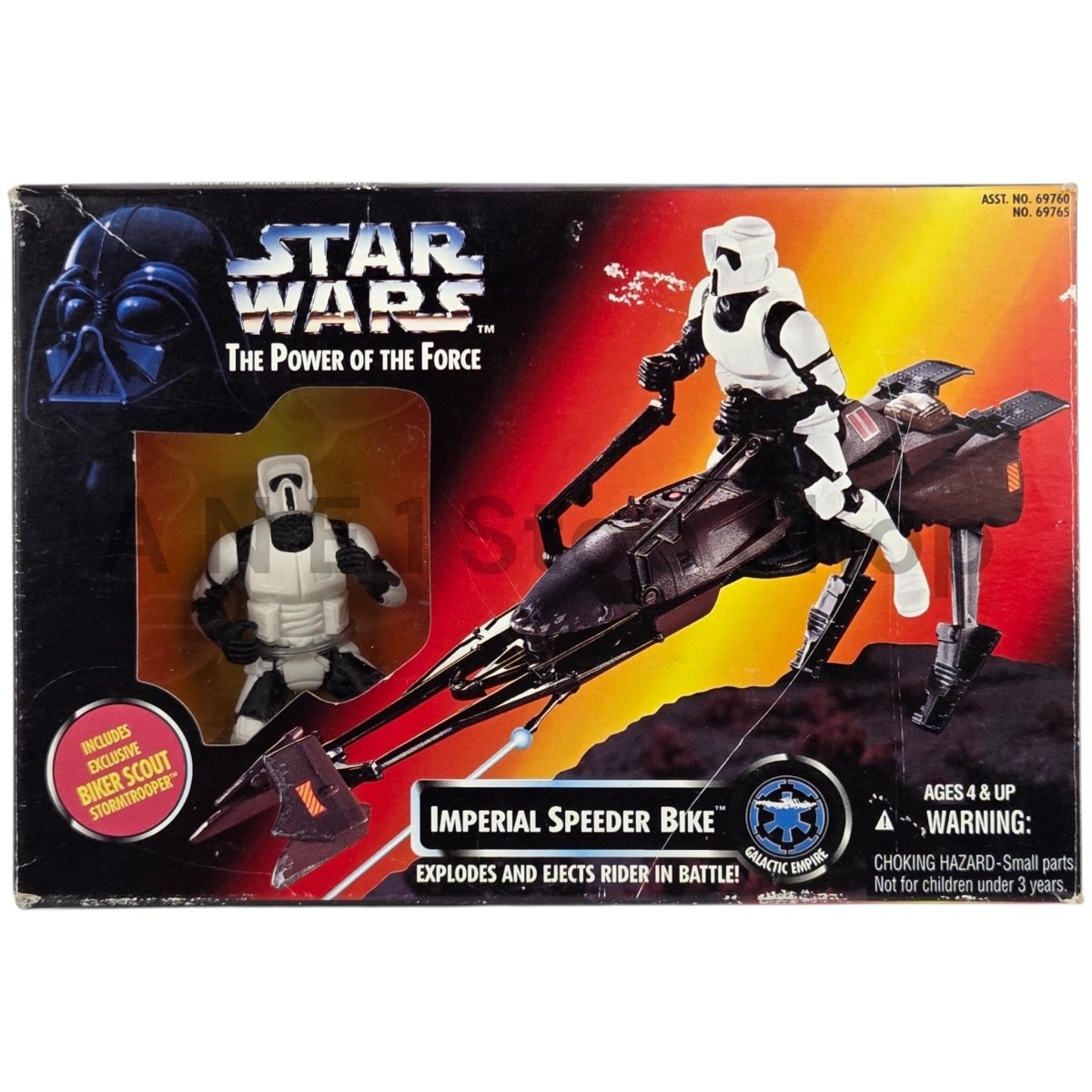 1995 - Star Wars The Power of the Force Imperial Speeder Bike w Stormtrooper Kenner - Action Figures & Collectibles - ThrowbackBuys - A N E 1 Stop Shop
