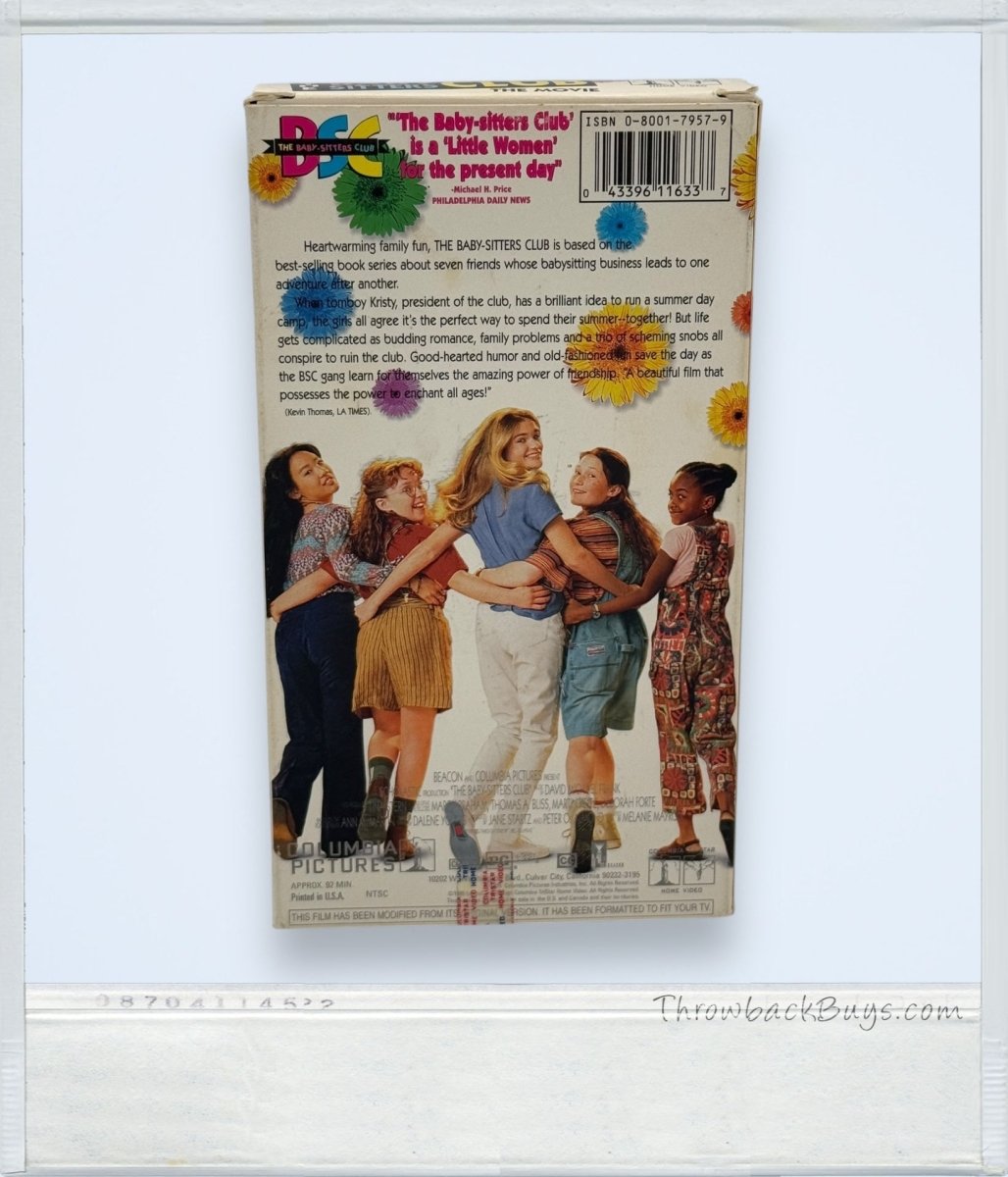 1995 - The Babysitters Club: The Movie VHS - VHS - ThrowbackBuys - ThrowbackBuys