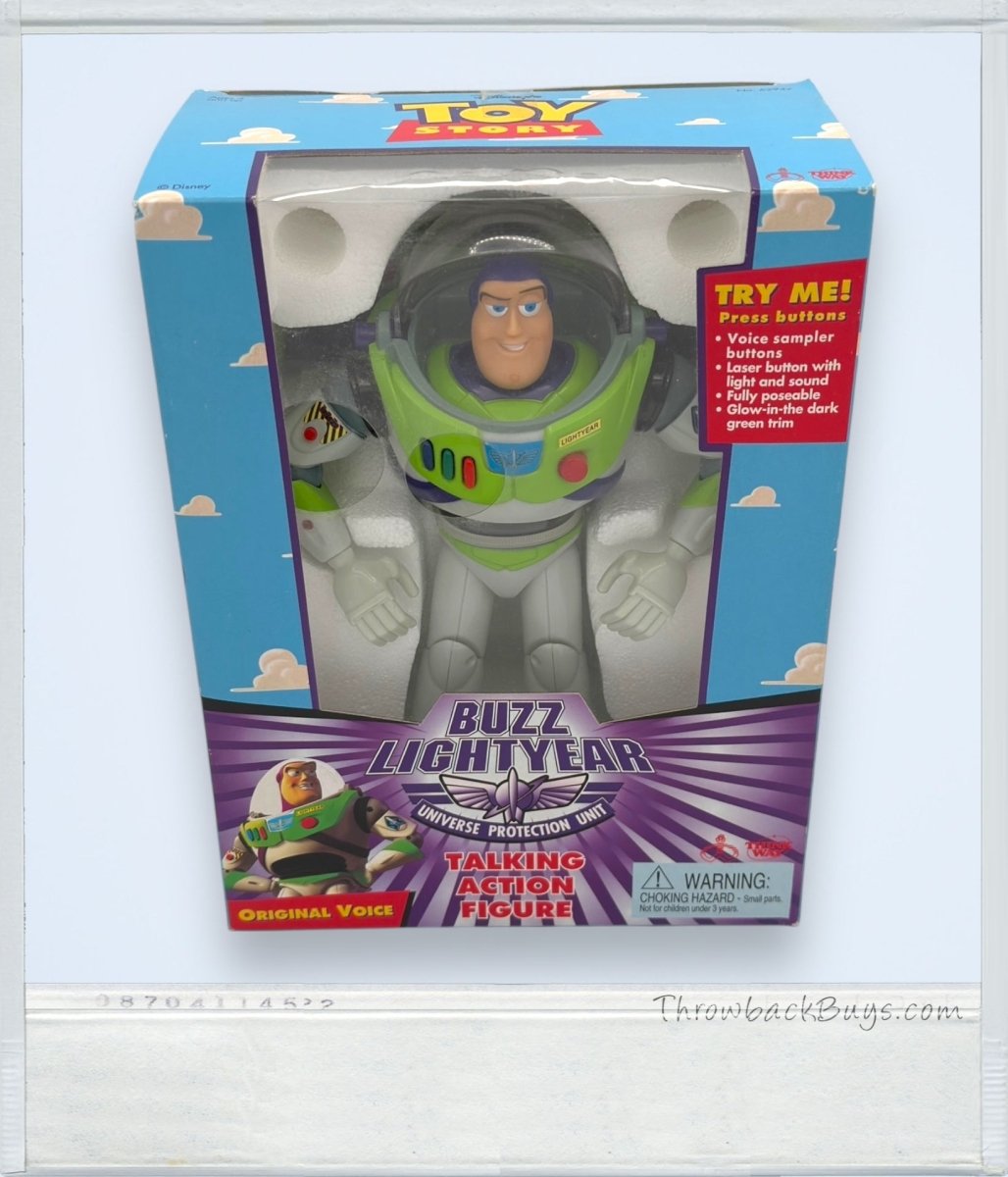 1995 - Thinkway: Buzz Lightyear Talking Action Figure - Collectible Toys - ThrowbackBuys - ThrowbackBuys