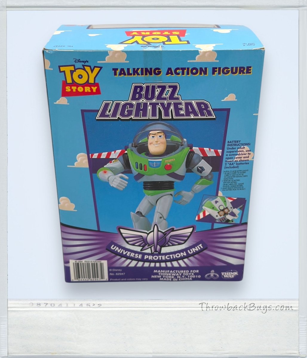 1995 - Thinkway: Buzz Lightyear Talking Action Figure - Collectible Toys - ThrowbackBuys - ThrowbackBuys