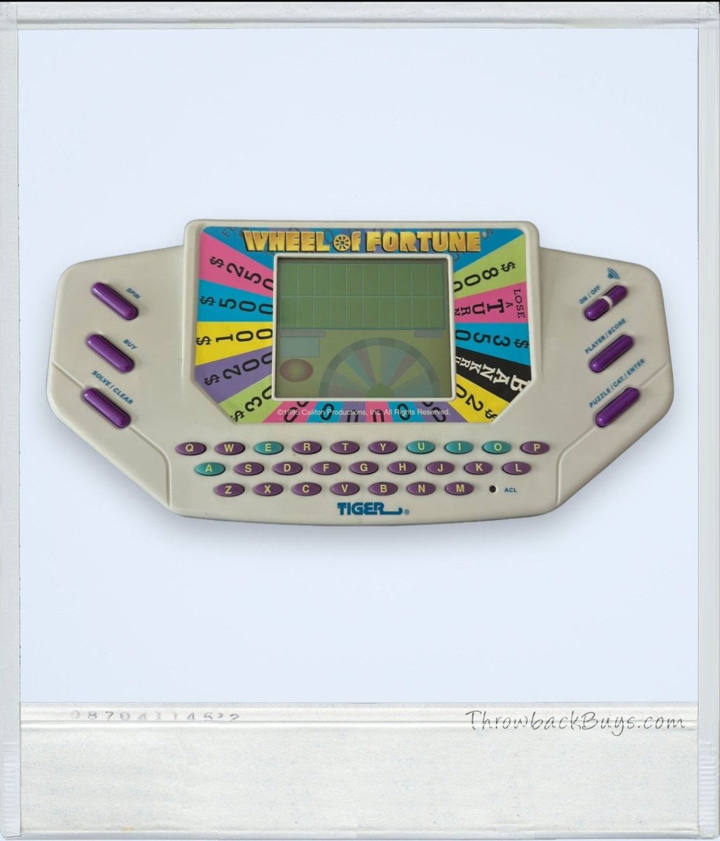 1995 - Tiger Electronics Wheel of Fortune Handheld Game - Handheld Consoles - ThrowbackBuys - ThrowbackBuys