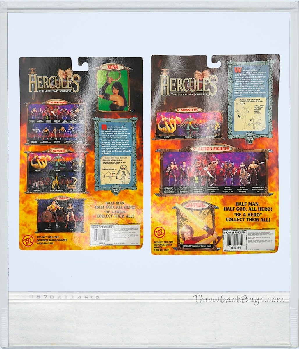 1995/1996 - Toy Biz Hercules Action Figure Set: Xena - Warrior Princess, Hercules, Iolaus - Action Figures & Collectibles - ThrowbackBuys - ThrowbackBuys