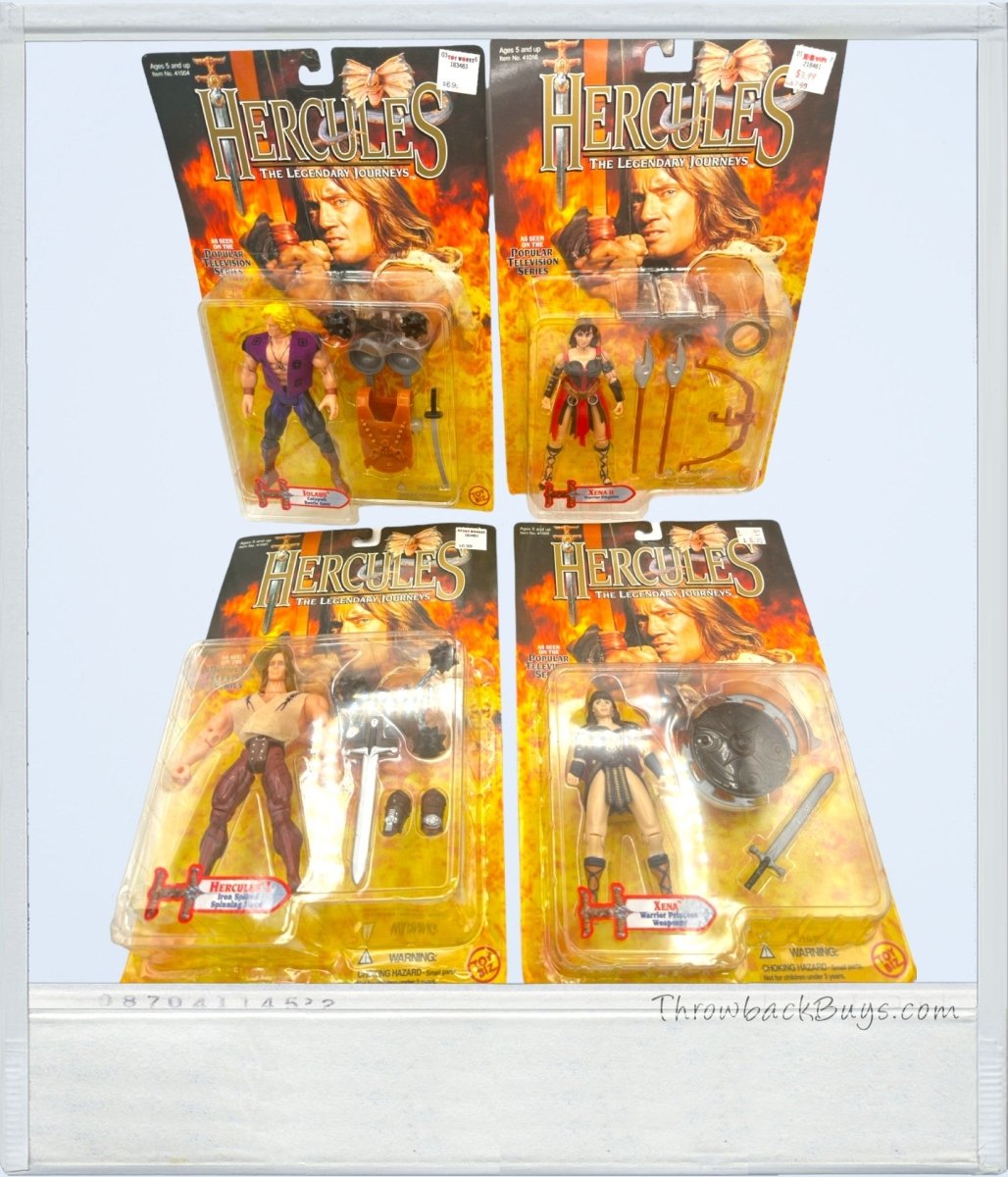 1995/1996 - Toy Biz Hercules Action Figure Set: Xena - Warrior Princess, Hercules, Iolaus - Action Figures & Collectibles - ThrowbackBuys - ThrowbackBuys