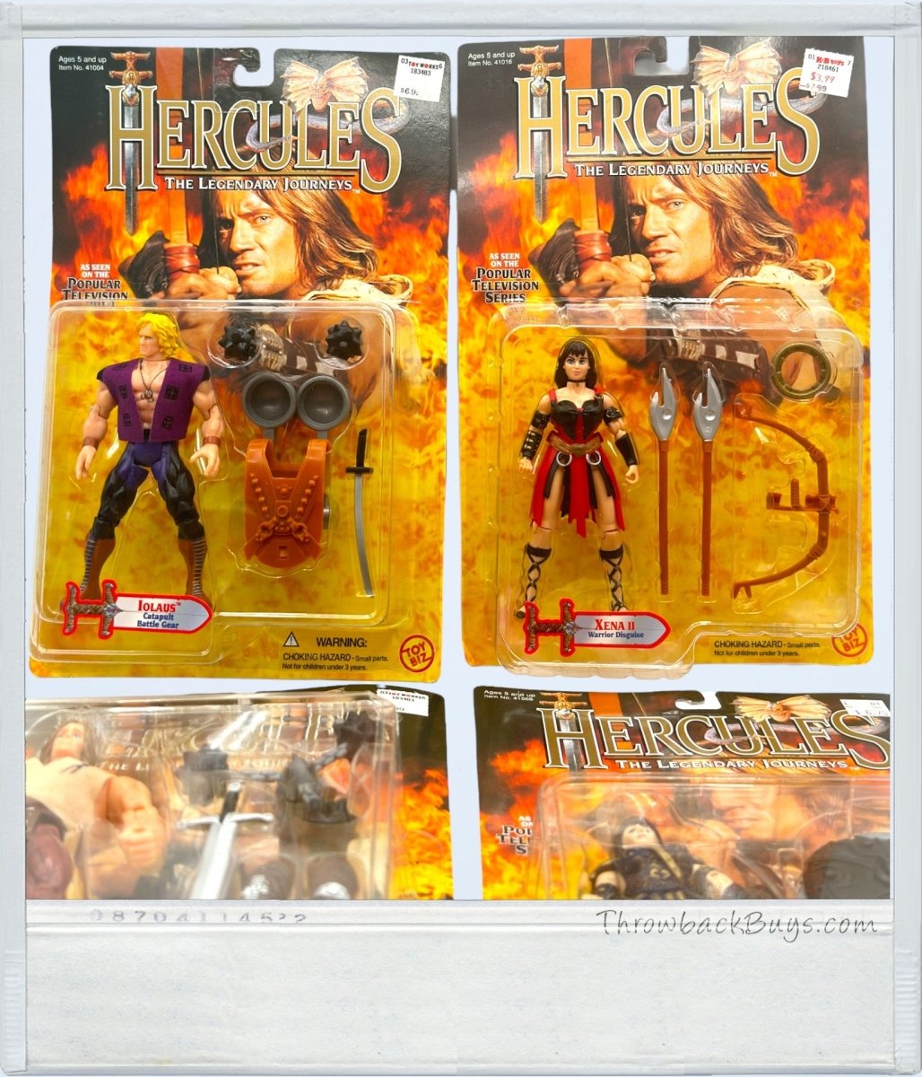 1995/1996 - Toy Biz Hercules Action Figure Set: Xena - Warrior Princess, Hercules, Iolaus - Action Figures & Collectibles - ThrowbackBuys - ThrowbackBuys