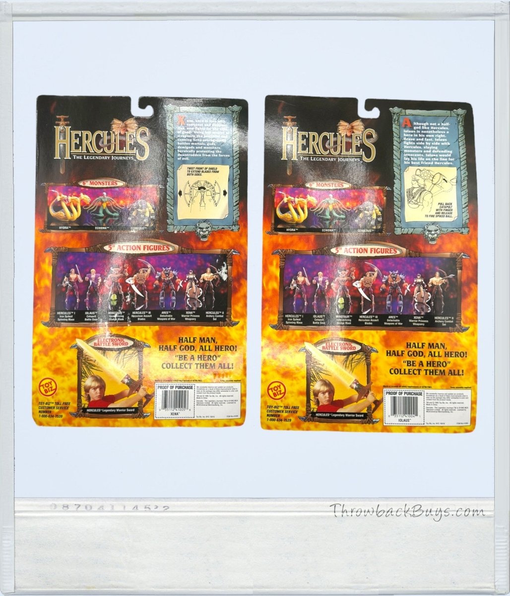 1995/1996 - Toy Biz Hercules Action Figure Set: Xena - Warrior Princess, Hercules, Iolaus - Action Figures & Collectibles - ThrowbackBuys - ThrowbackBuys