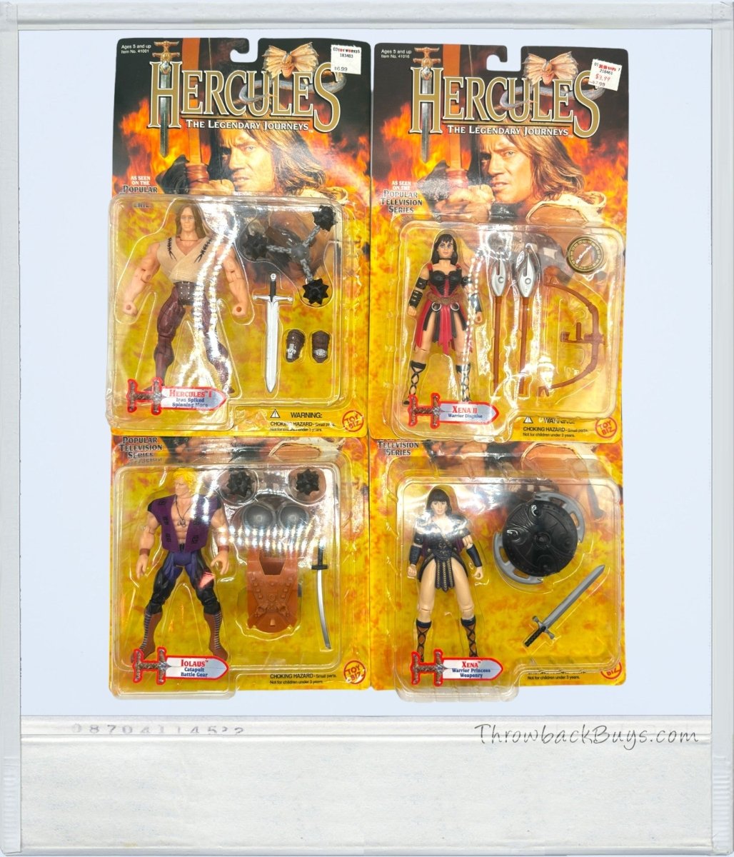 1995/1996 - Toy Biz Hercules Action Figure Set: Xena - Warrior Princess, Hercules, Iolaus - Action Figures & Collectibles - ThrowbackBuys - ThrowbackBuys