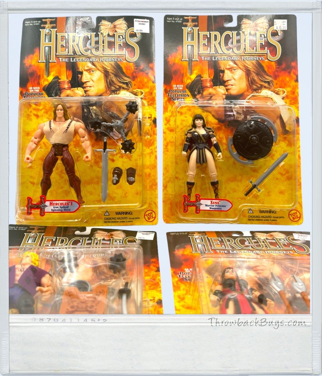 1995/1996 - Toy Biz Hercules Action Figure Set: Xena - Warrior Princess, Hercules, Iolaus - Action Figures & Collectibles - ThrowbackBuys - ThrowbackBuys
