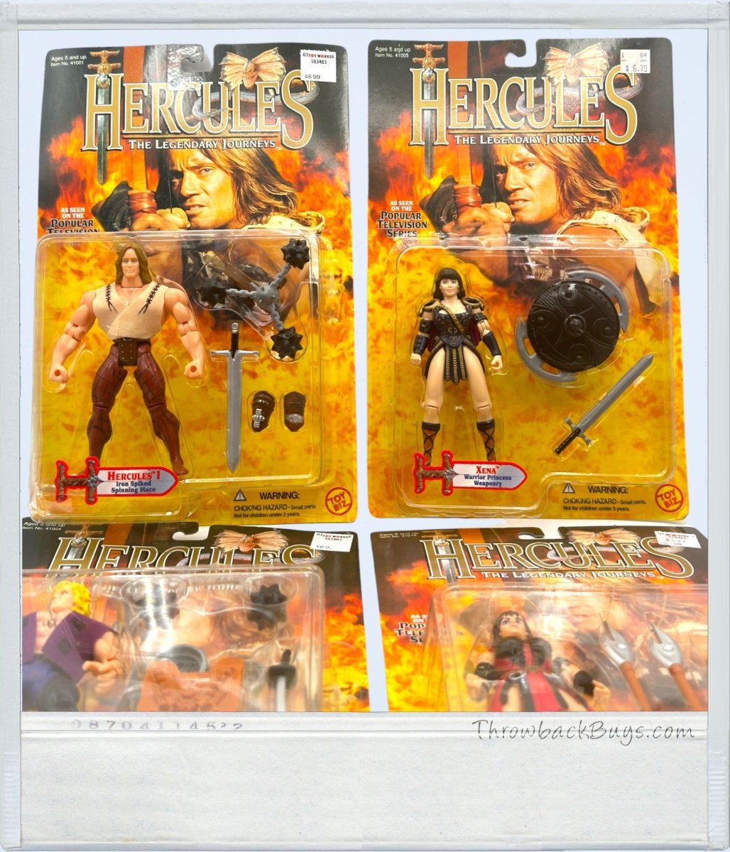 1995/1996 - Toy Biz Hercules Action Figure Set: Xena - Warrior Princess, Hercules, Iolaus - Action Figures & Collectibles - ThrowbackBuys - ThrowbackBuys