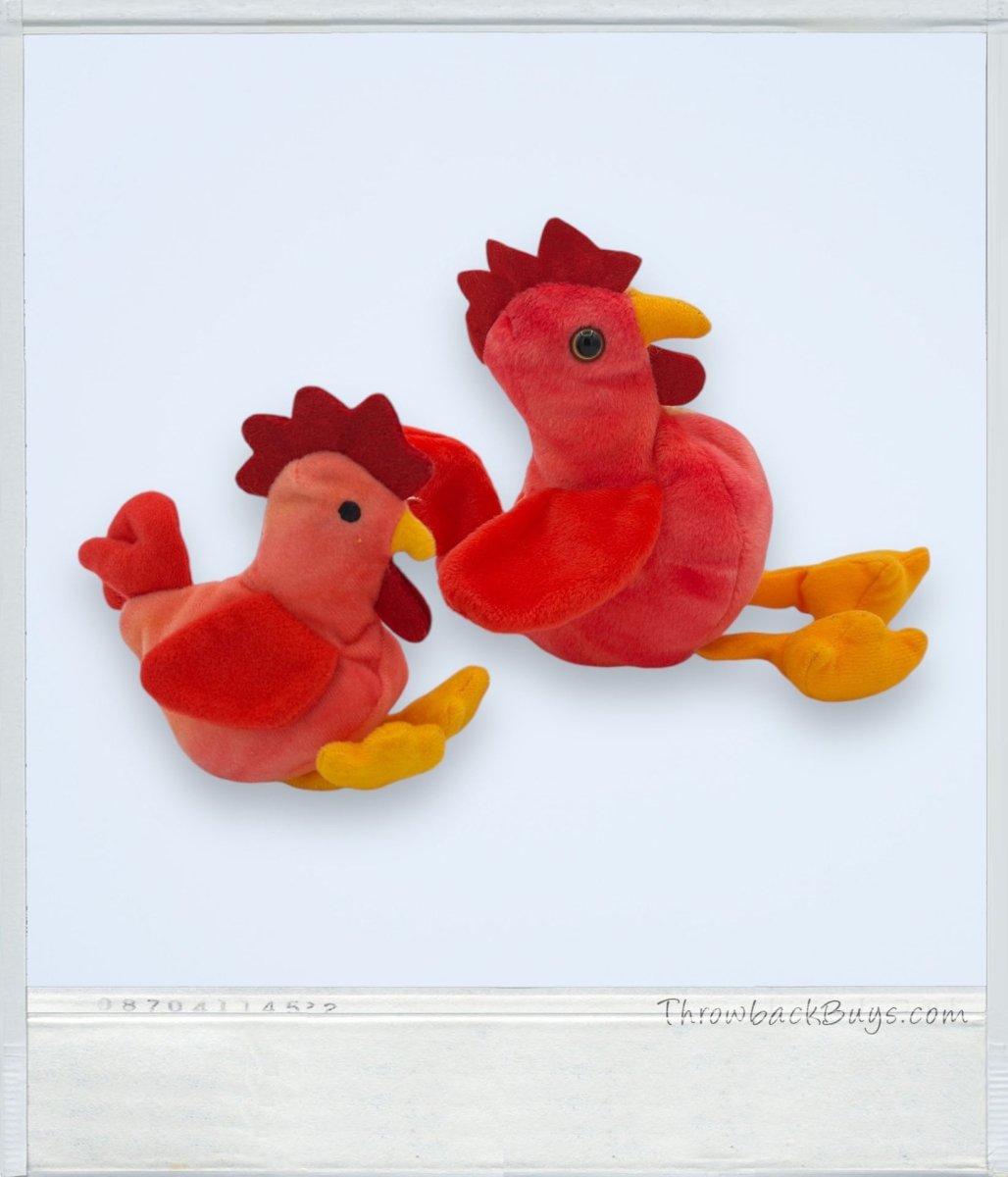 1996 - Beanie Babies Collection & 1993 - Teenie Babies: Strut The Rooster Bundle - Collectible Toys - ThrowbackBuys - ThrowbackBuys
