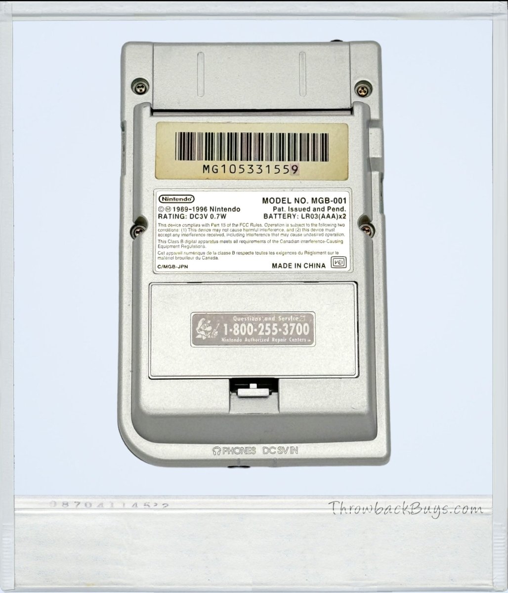 1996 - Gameboy Pocket Silver - Handheld Consoles - ThrowbackBuys - ThrowbackBuys