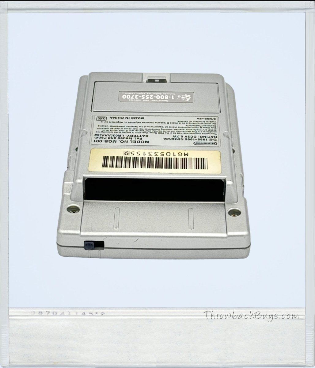 1996 - Gameboy Pocket Silver - Handheld Consoles - ThrowbackBuys - ThrowbackBuys