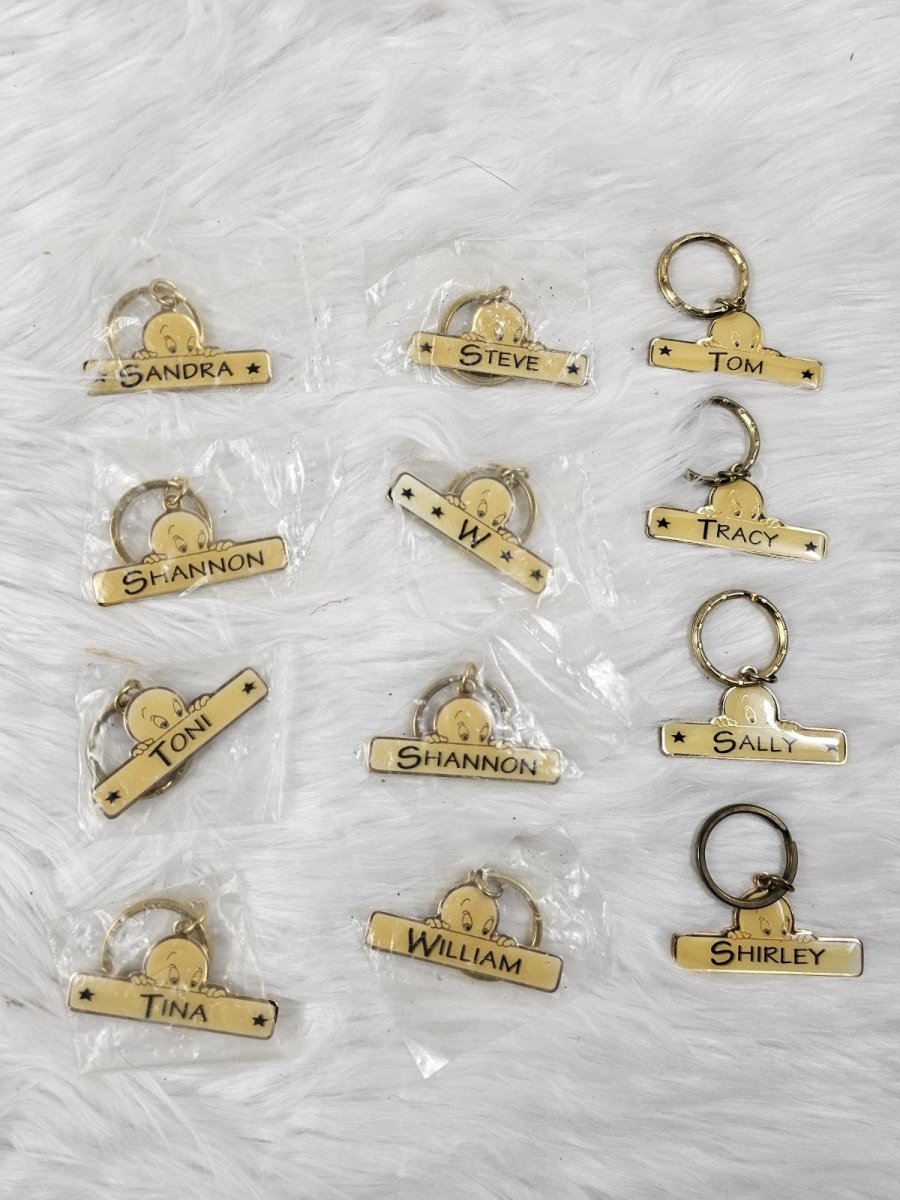 1996 - Lot of 12 Vintage Casper Keychain With Names - Collectible Toys - ThrowbackBuys - The Thrifty Gypsyy Shop
