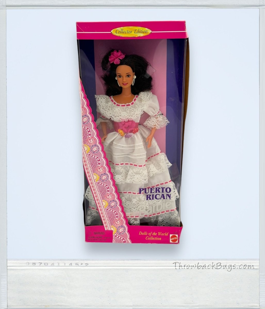 1996 - Mattel Barbie - Dolls of the World Collection: Puerto Rican Barbie - Collector's Edition - Dolls - ThrowbackBuys - ThrowbackBuys