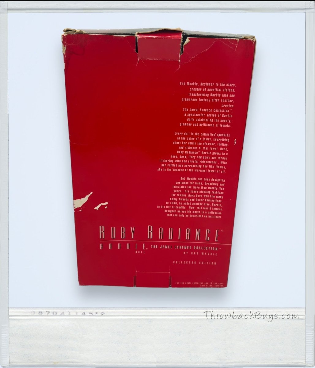 1996 - Mattel "Ruby Radiance" Barbie: The Jewel Essence Collection - Dolls - ThrowbackBuys - ThrowbackBuys