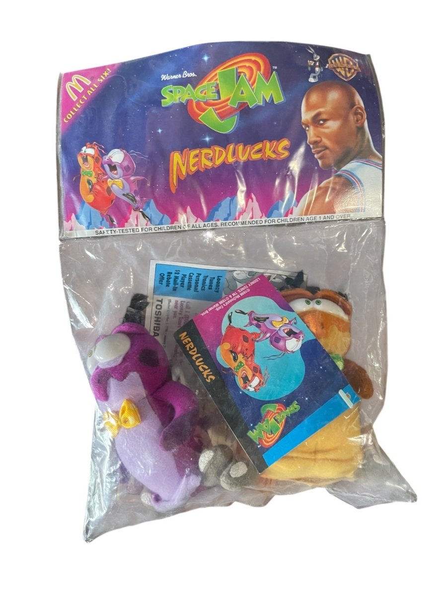 1996 McDonald's Space Jam Plush "Nerdlucks" - SEALED - Collectible Toys - ThrowbackBuys - Shiznit