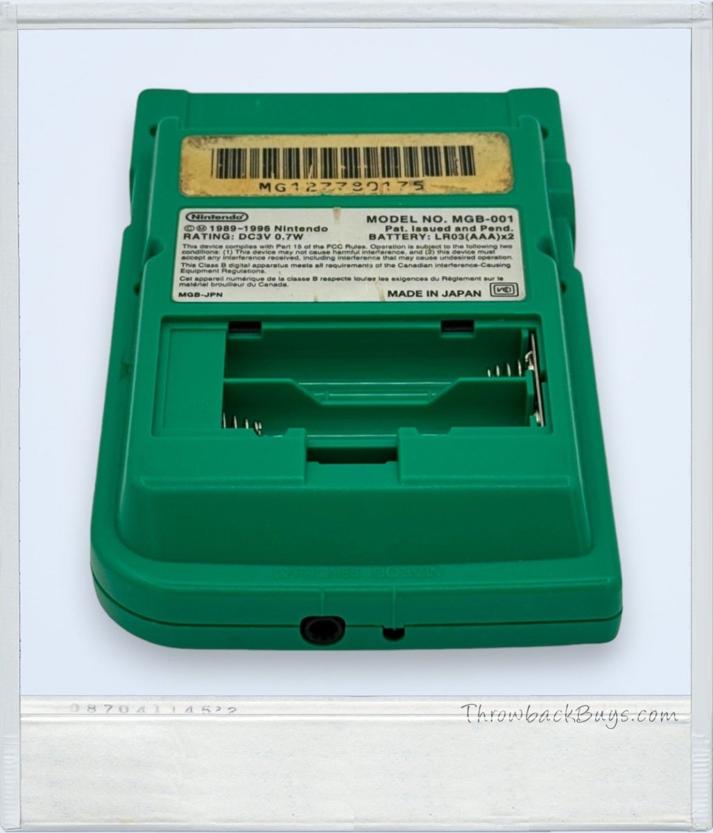 1996 - Nintendo Gameboy Pocket Green - Handheld Consoles - ThrowbackBuys - ThrowbackBuys