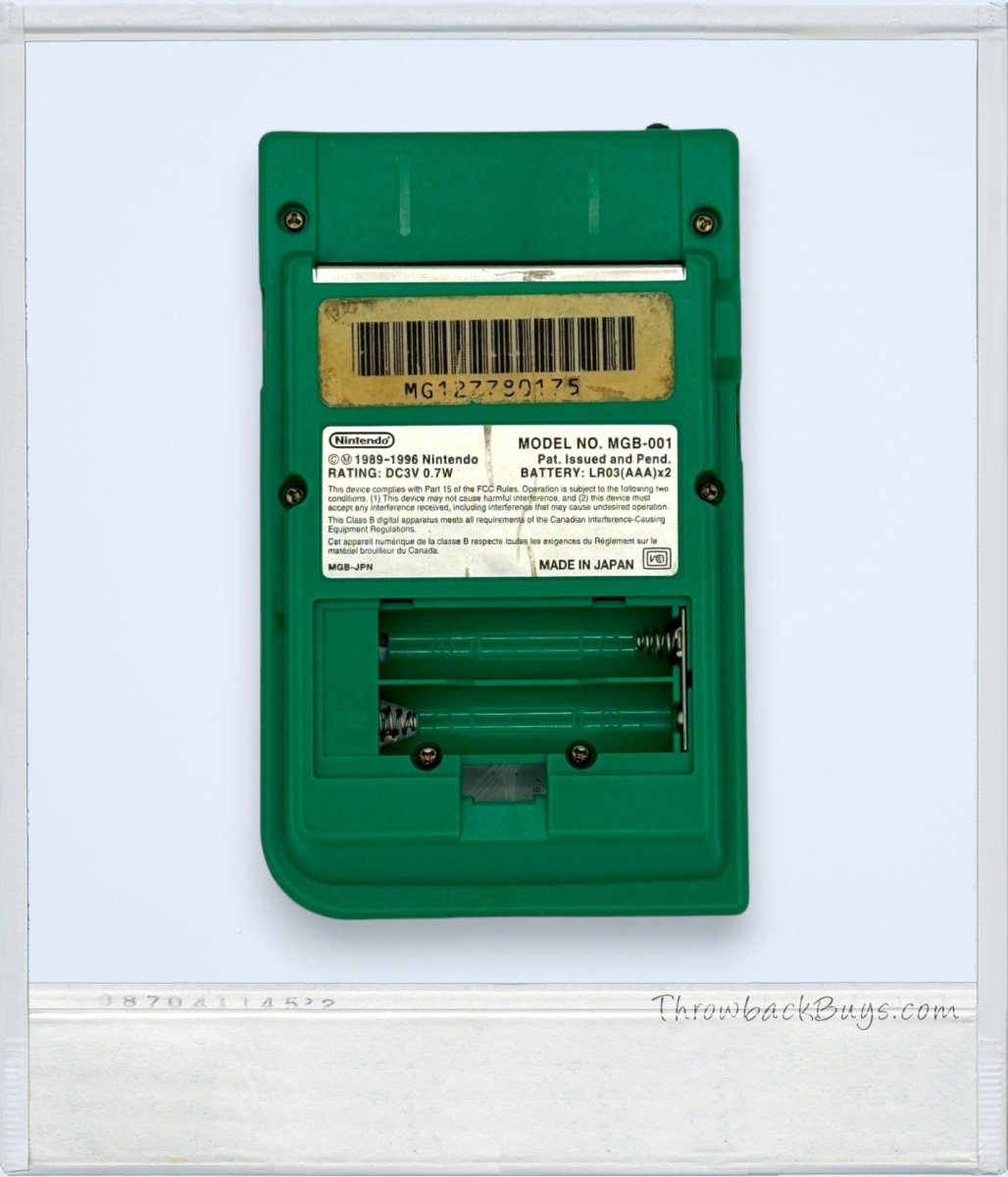 1996 - Nintendo Gameboy Pocket Green - Handheld Consoles - ThrowbackBuys - ThrowbackBuys
