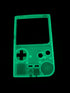 1996 - Original Gameboy Pocket MGB - 001 w/ one free game (MODIFIED) - backlit screen, see - through blue glow - in - the - dark shell - Handheld Consoles - ThrowbackBuys - Slaqr Retro Gaming & Collectibles