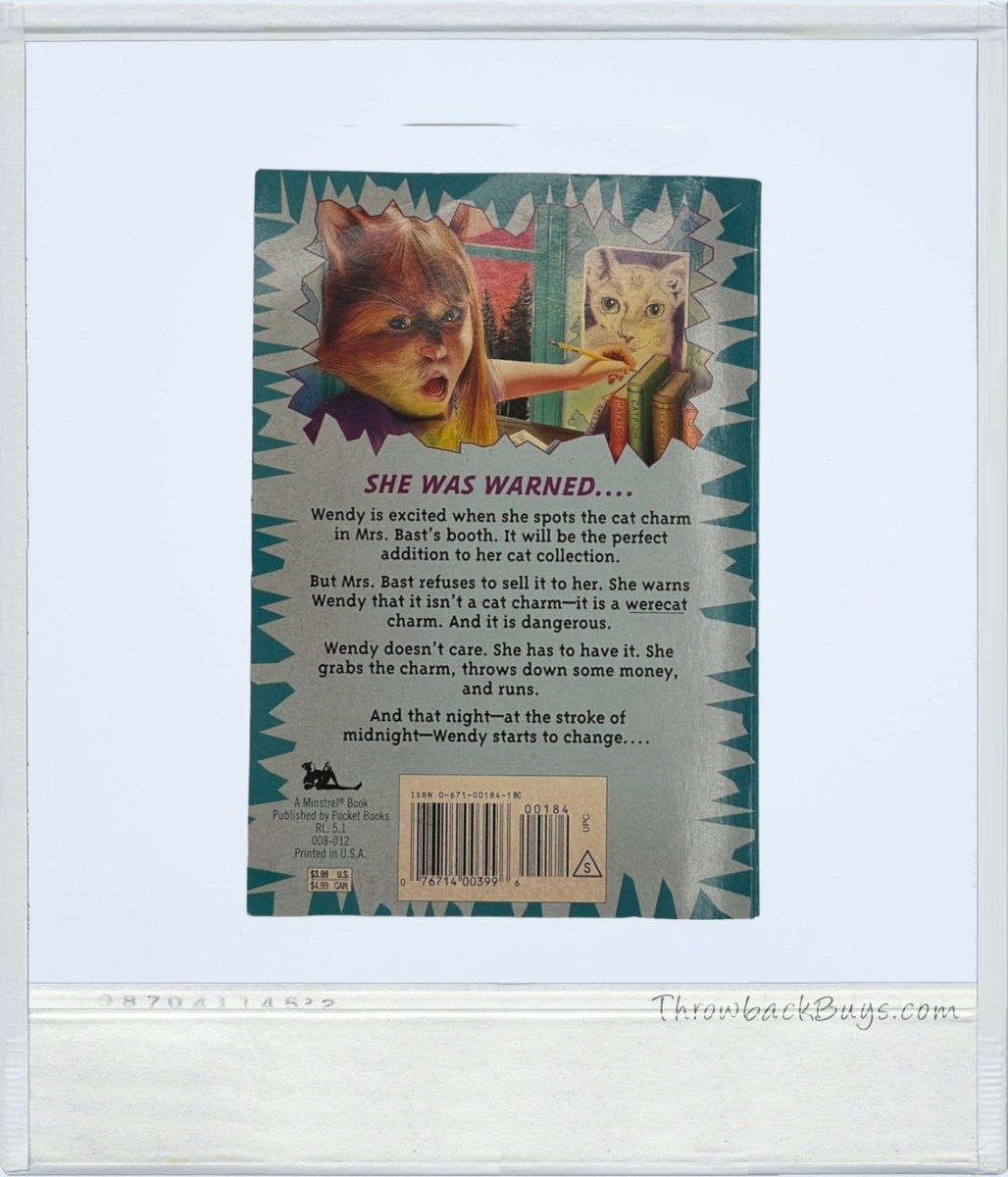 1996 - Pocket Books' Ghosts of Fear Street: Night of the Werecat by R.L. Stine - Books - ThrowbackBuys - ThrowbackBuys