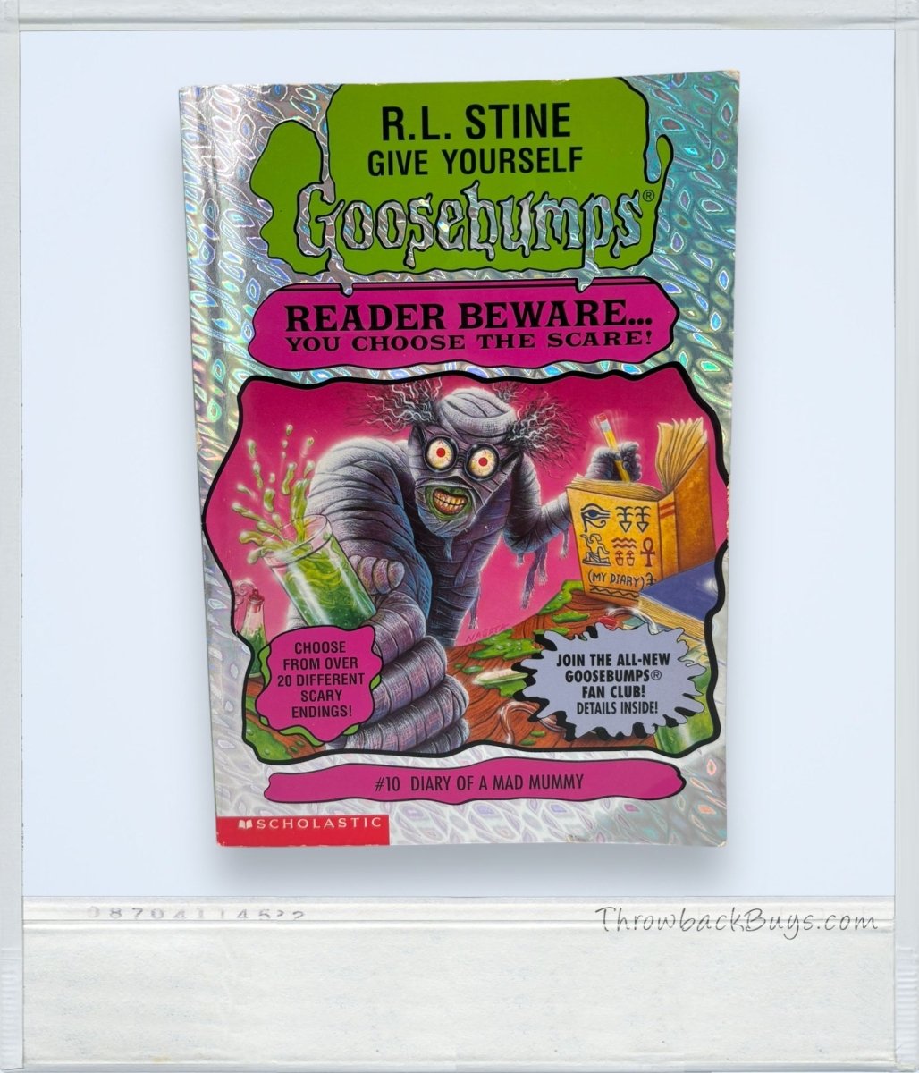 1996 - Scholastic's Goosebumps: Reader Beware... You Choose the Scare! 10 Diary of a Mad Mummy by R.L. Stine - Books - ThrowbackBuys - ThrowbackBuys