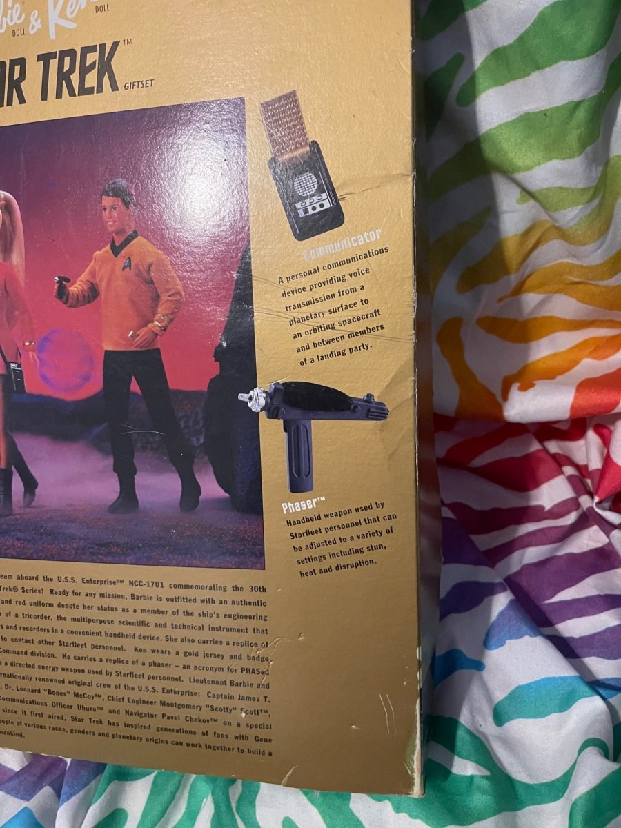 1996 Star Trek Giftset 30th Anniversary Collector's Edition Barbie & Ken Dolls In Box - Action Figures & Collectibles - ThrowbackBuys - Furby Queen