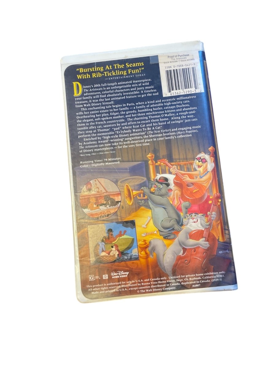 1996 The Aristocats VHS - VHS - ThrowbackBuys - Shiznit